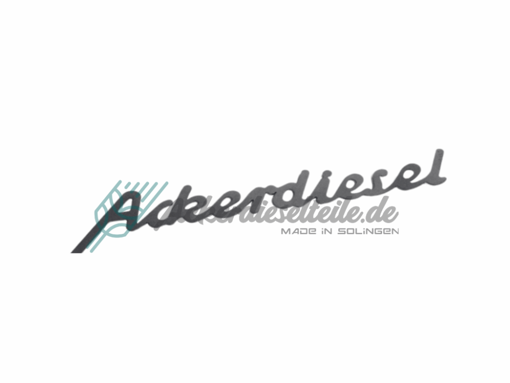 Ackerdiesel Schriftzug