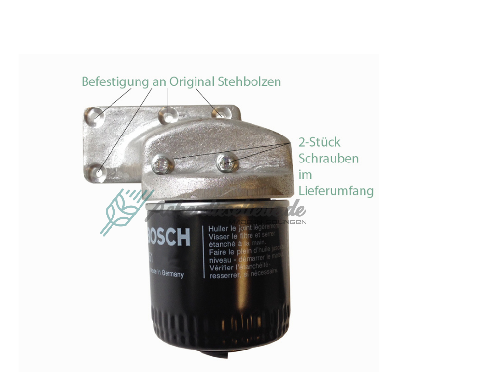 Ölfiltereinheit Umbausatz Motor 8515, 2DN und 9532 – Bild 6