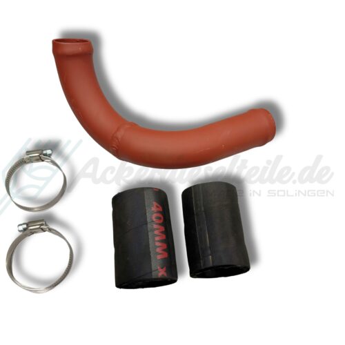 Wasserrohr für MAN Ackerdiesel 4R2, neue Verbindung zwischen Wasserpumpe und Kühler, inkl. Schläuche und Schellen – rostfreier Ersatz für das Originalrohr